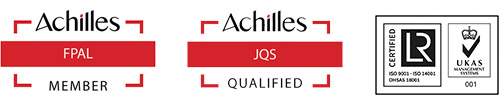 Achilles FPAL Member, Achilles JQS Qualified, LR Certified